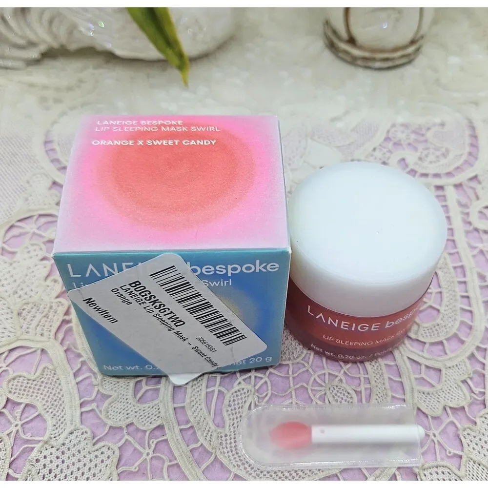 LANEIGE Bespoke Lip Sleeping Mask Custom in Sweet Candy & Orange NIB